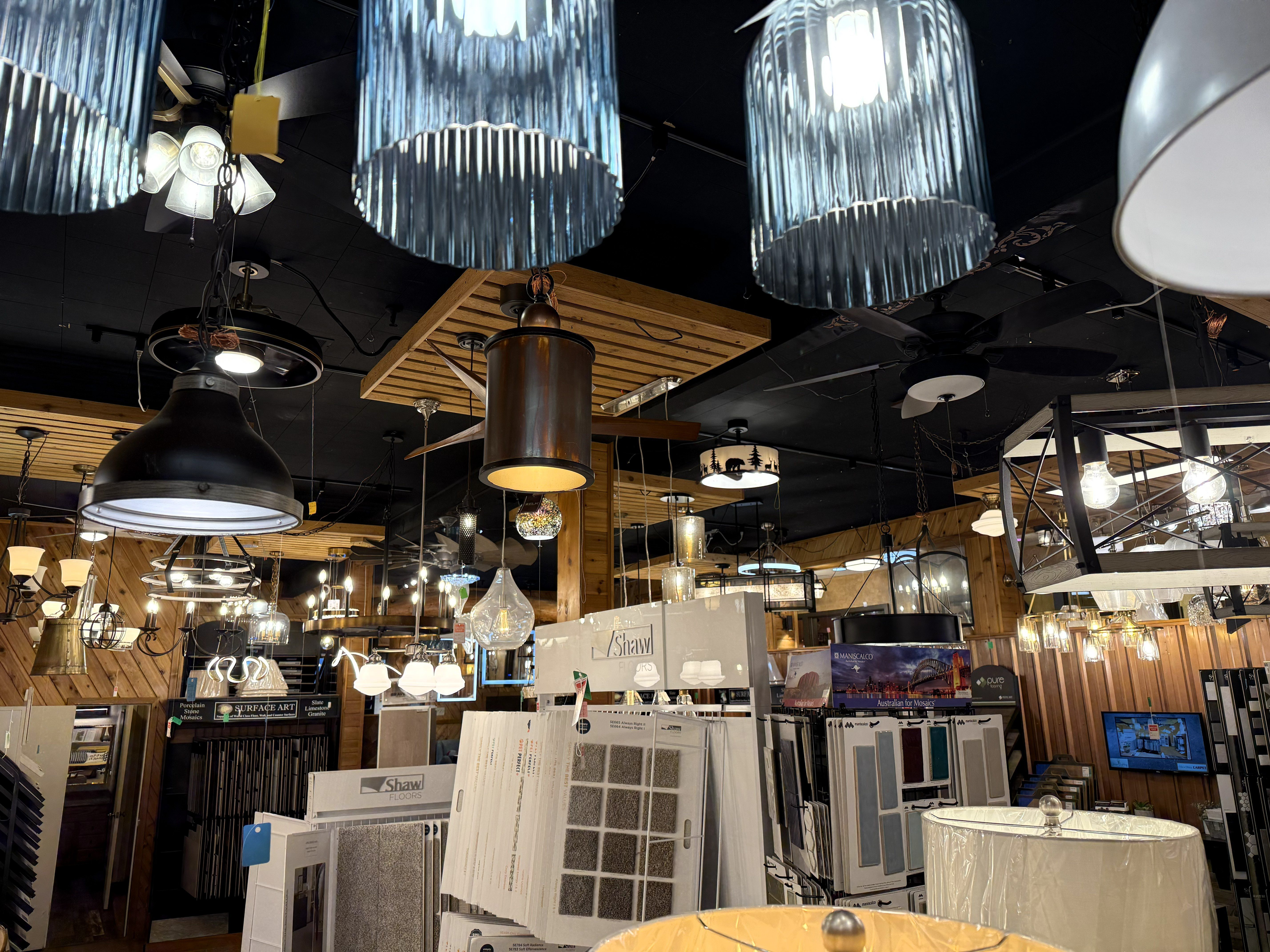 Photo of the Unique Lighting and Home Decor Showroom.